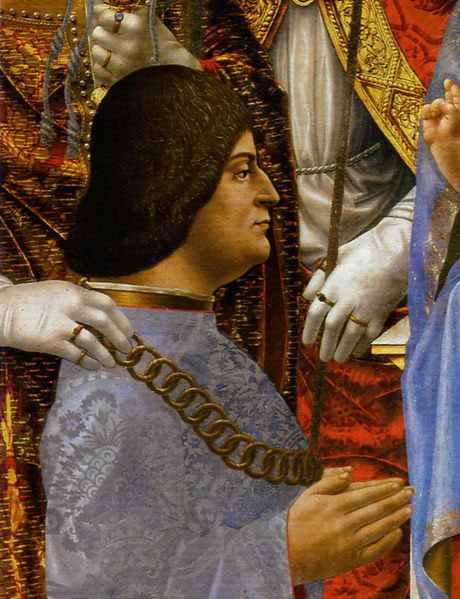 Ludovico Il Moro and his son Massimiliano Sforza